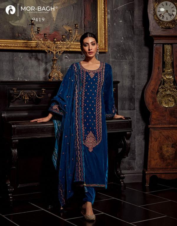 Aashirwad Mor Bagh Eman Velvet Designer Salwar Kameez